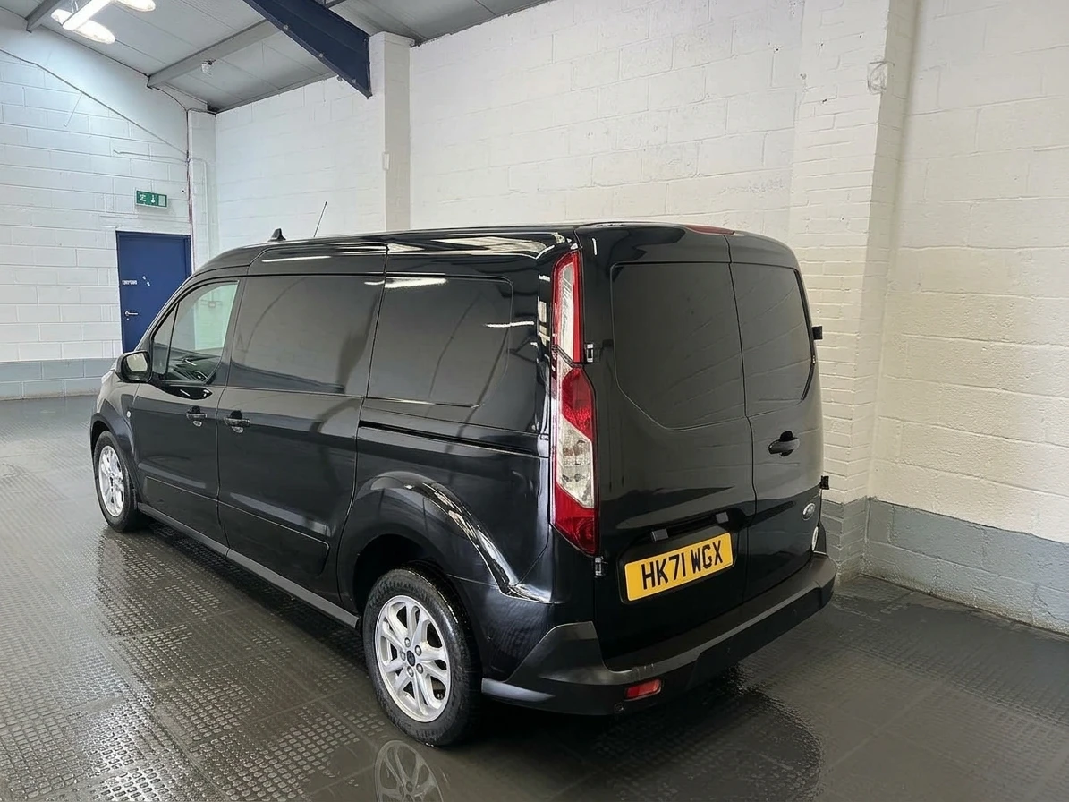 2021 Ford Transit Connect Panel Van — rear three-quarter view