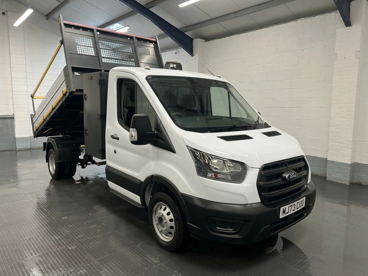 2023 Ford Transit Tipper Van — front three-quarter view