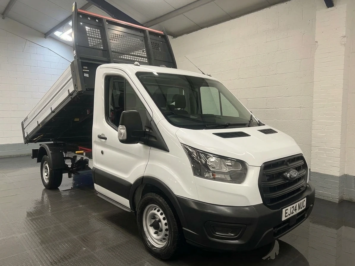 2024 Ford Transit Tipper Van — front three-quarter view