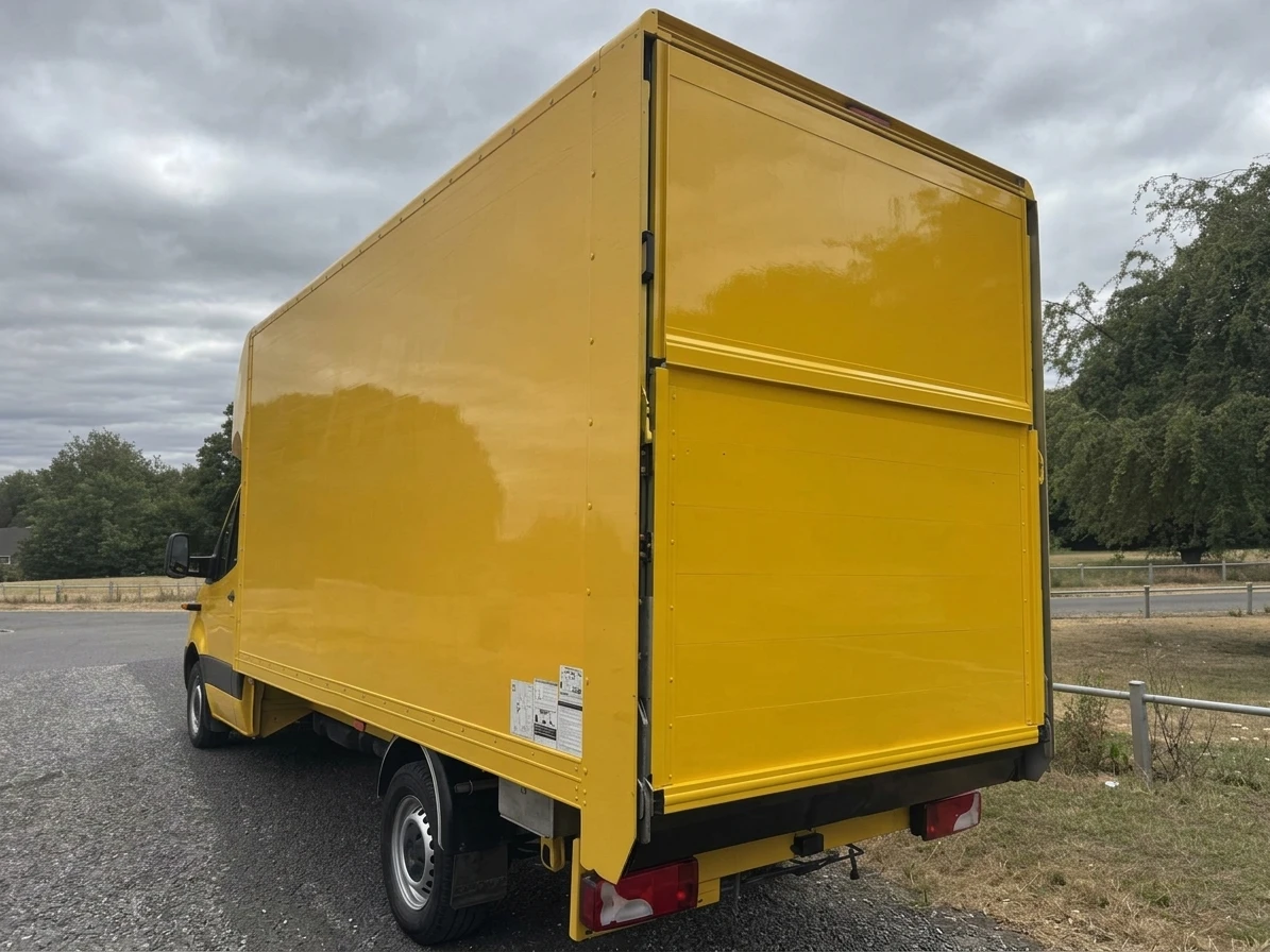 2020 Mercedes-Benz Sprinter Luton Box Van — rear three-quarter view