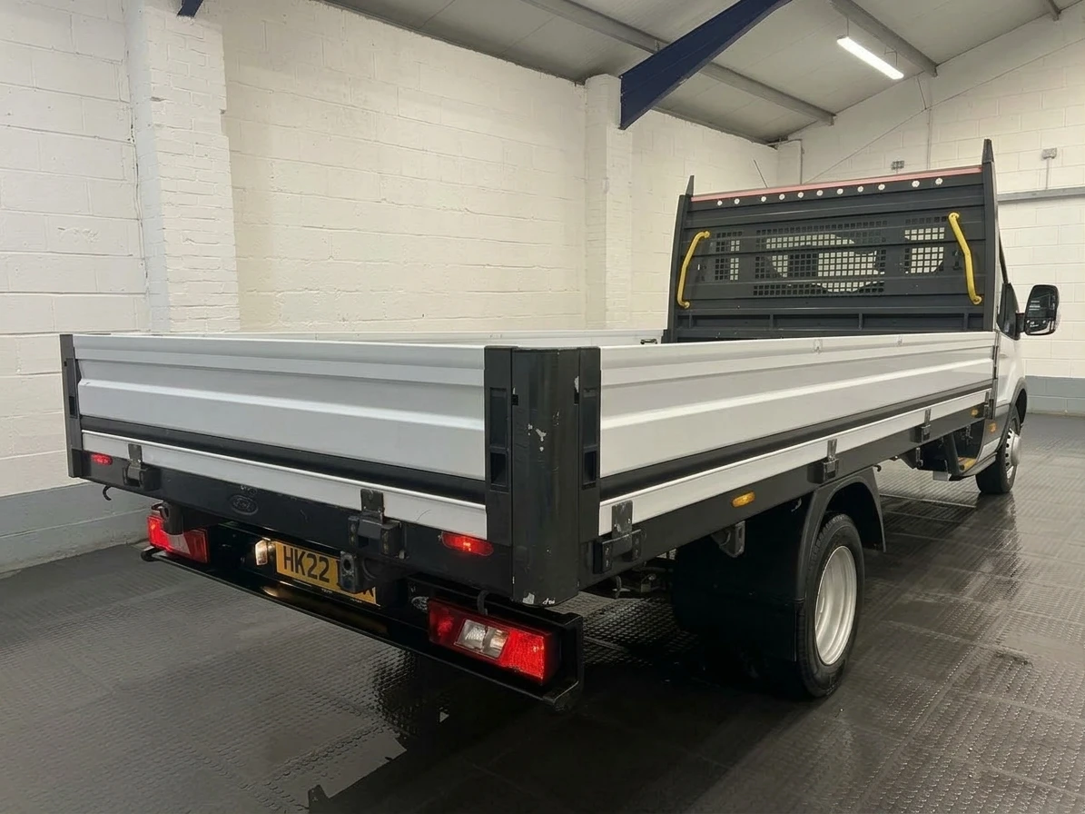 2022 Ford Transit Dropside Van — rear three-quarter view