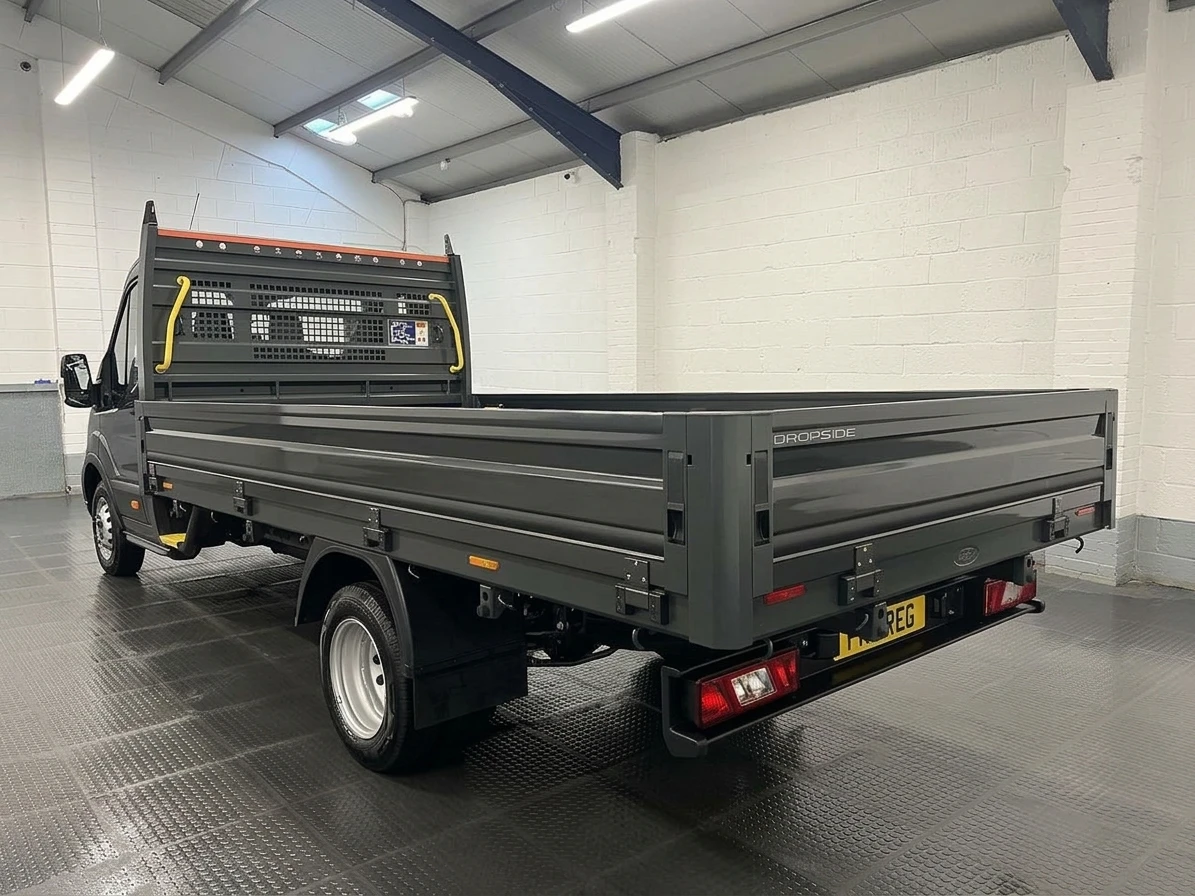 2026 Ford Transit Dropside Van — rear three-quarter view