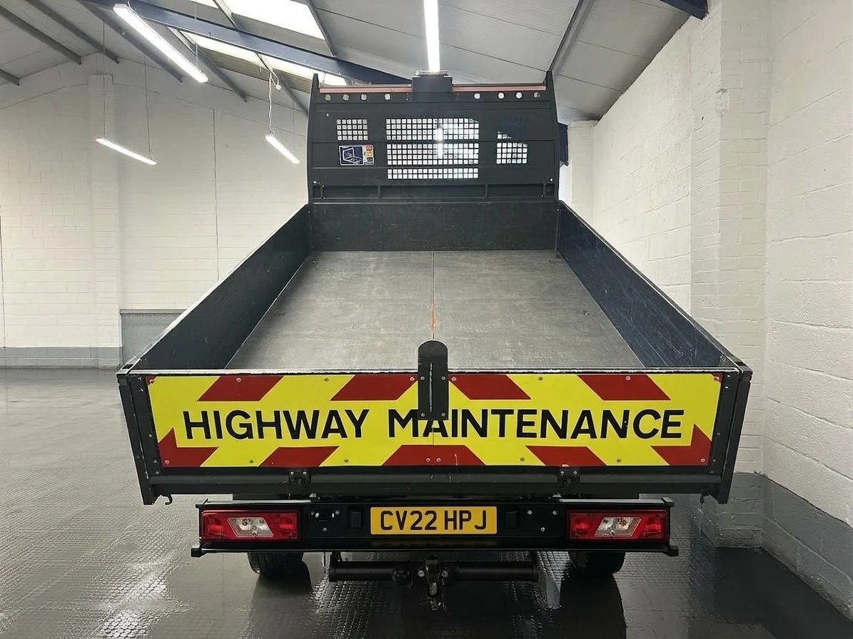 2022 Ford Transit Tipper Van — rear view
