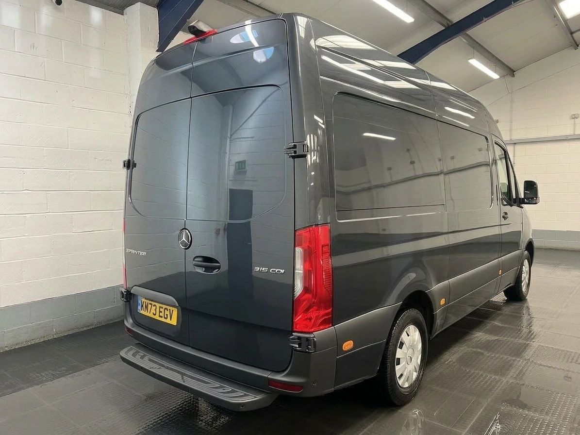 2023 Mercedes-Benz Sprinter High Roof Panel Van — rear three-quarter view