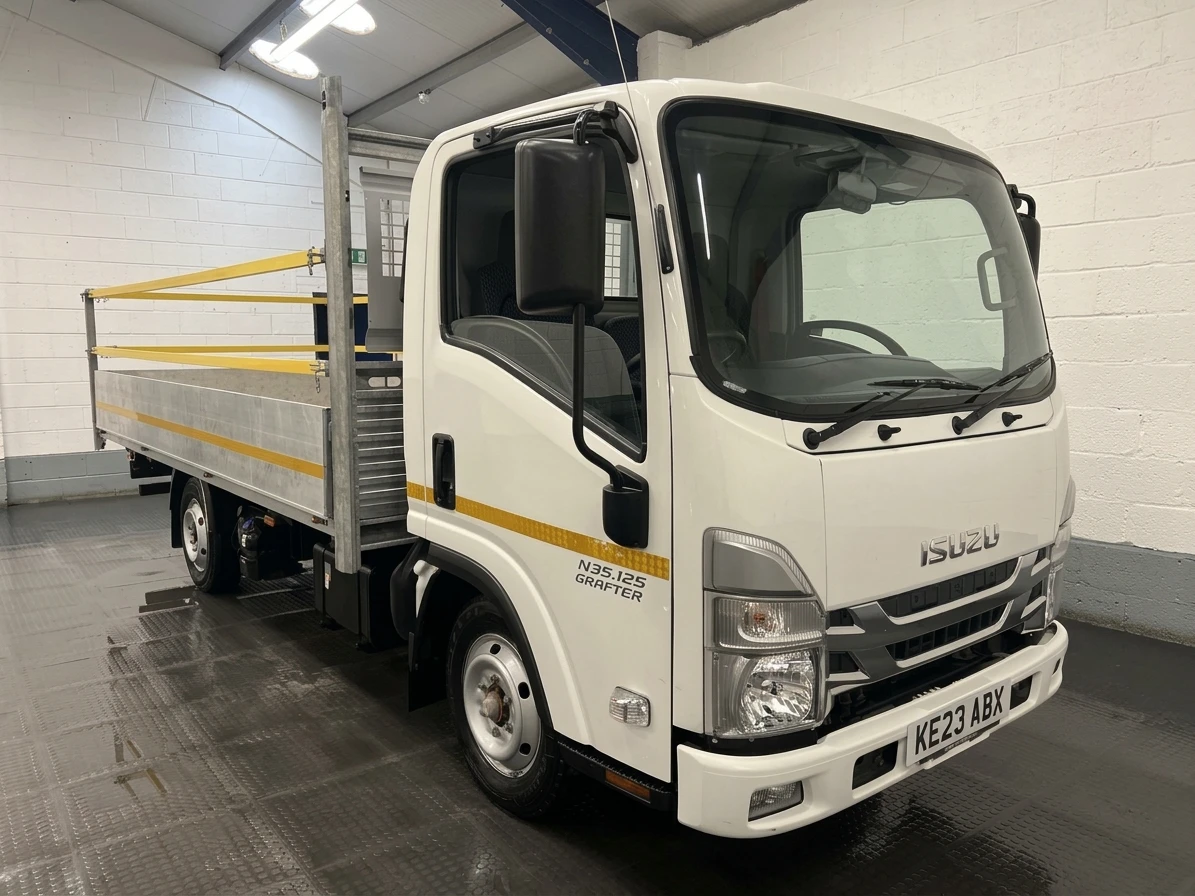 2023 Isuzu Grafter Dropside Van — front three-quarter view