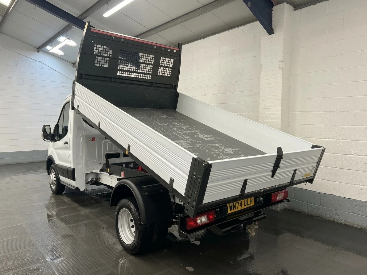 2024 Ford Transit Tipper Van — rear three-quarter view