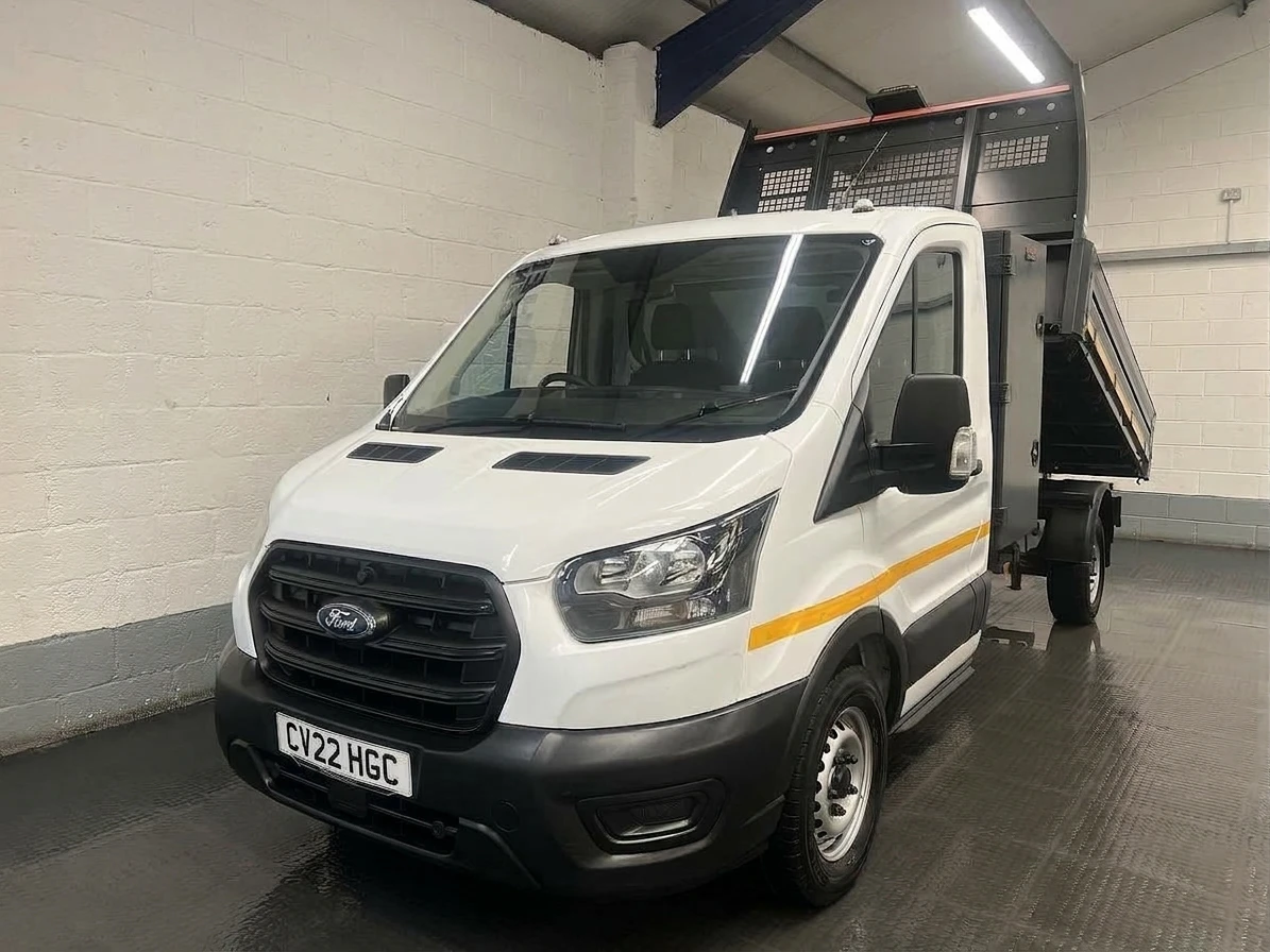 2022 Ford Transit Tipper Van — front three-quarter view