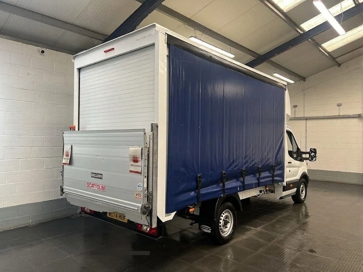 2024 Ford Transit CurtainSider Van — rear three-quarter view