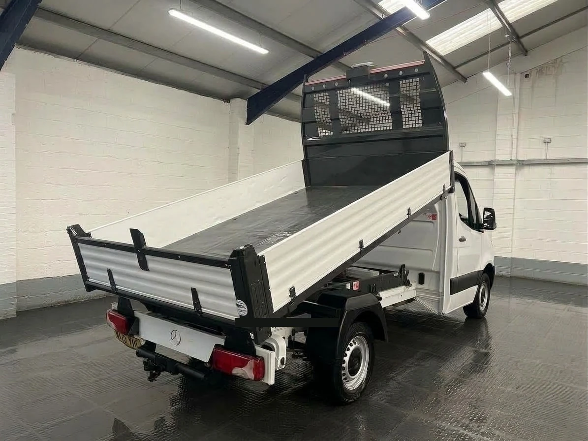 2022 Mercedes-Benz Sprinter Tipper Van — rear three-quarter view