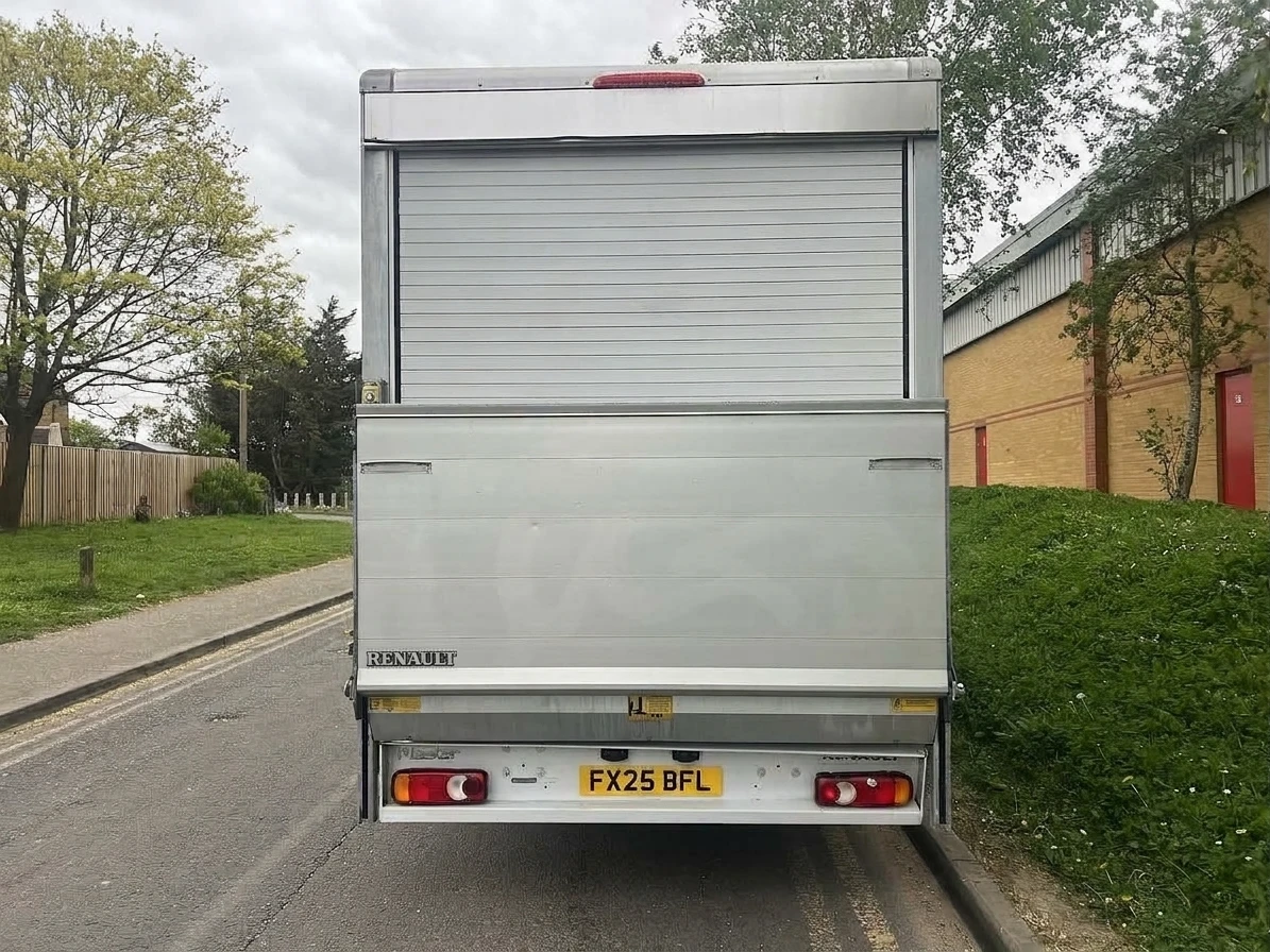 2025 Renault Master Luton Box Van — rear view