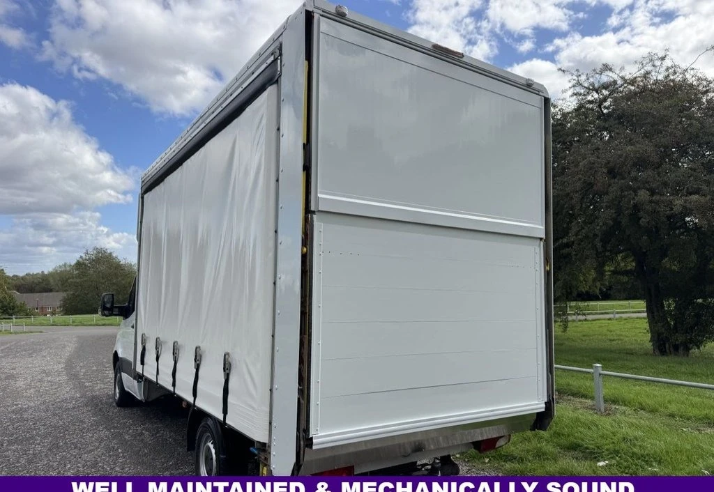 2020 Mercedes-Benz Sprinter CurtainSider Van — rear three-quarter view