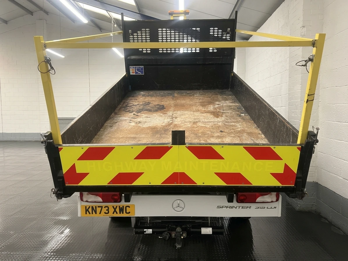 2023 Mercedes-Benz Sprinter Tipper Van — rear view