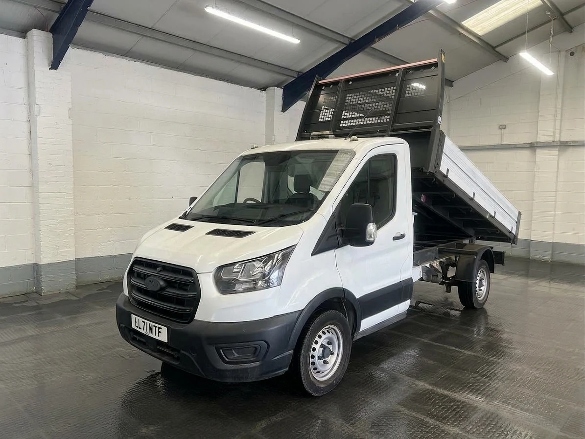 2021 Ford Transit Tipper Van — front three-quarter view