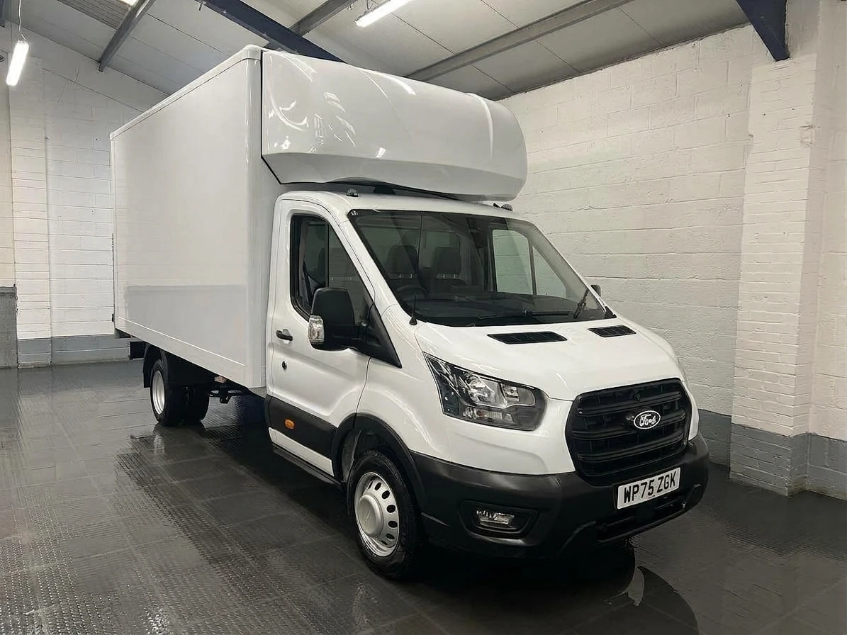 2025 Ford Transit Luton Box Van — front three-quarter view