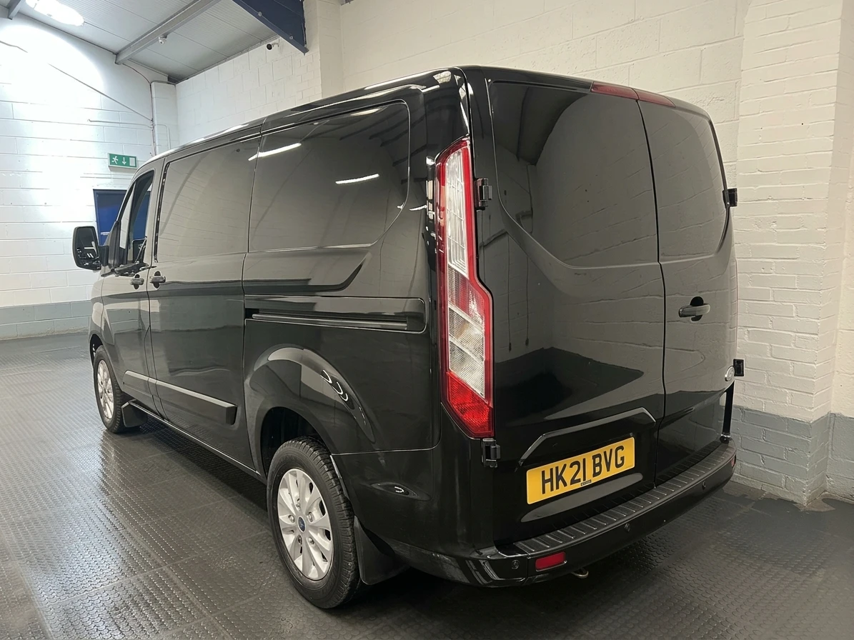 2021 Ford Transit Custom Panel Van — rear three-quarter view