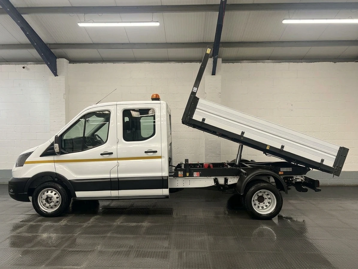 2023 Ford Transit Double Cab Tipper Van — side view
