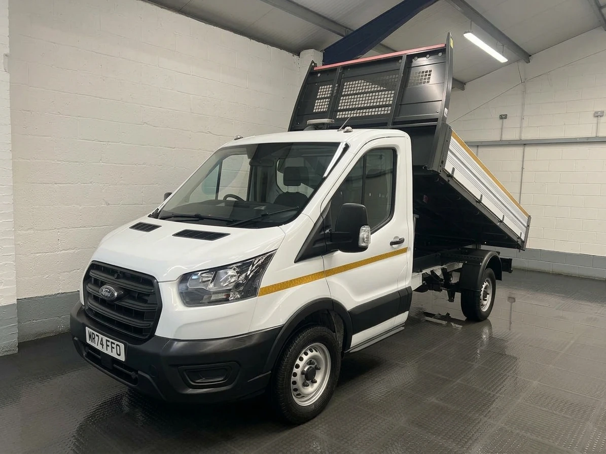 2024 Ford Transit Tipper Van — front three-quarter view