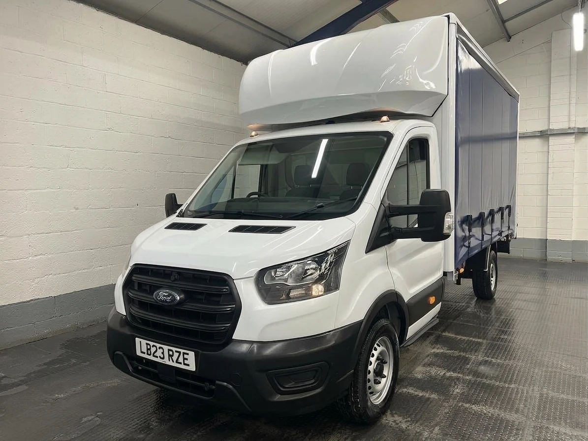 2023 Ford Transit CurtainSider Van — front three-quarter view