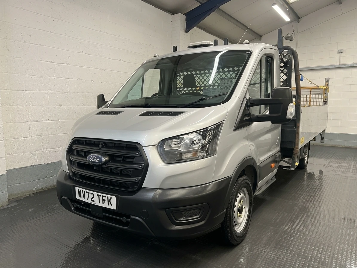 2022 Ford Transit Dropside Van — front three-quarter view