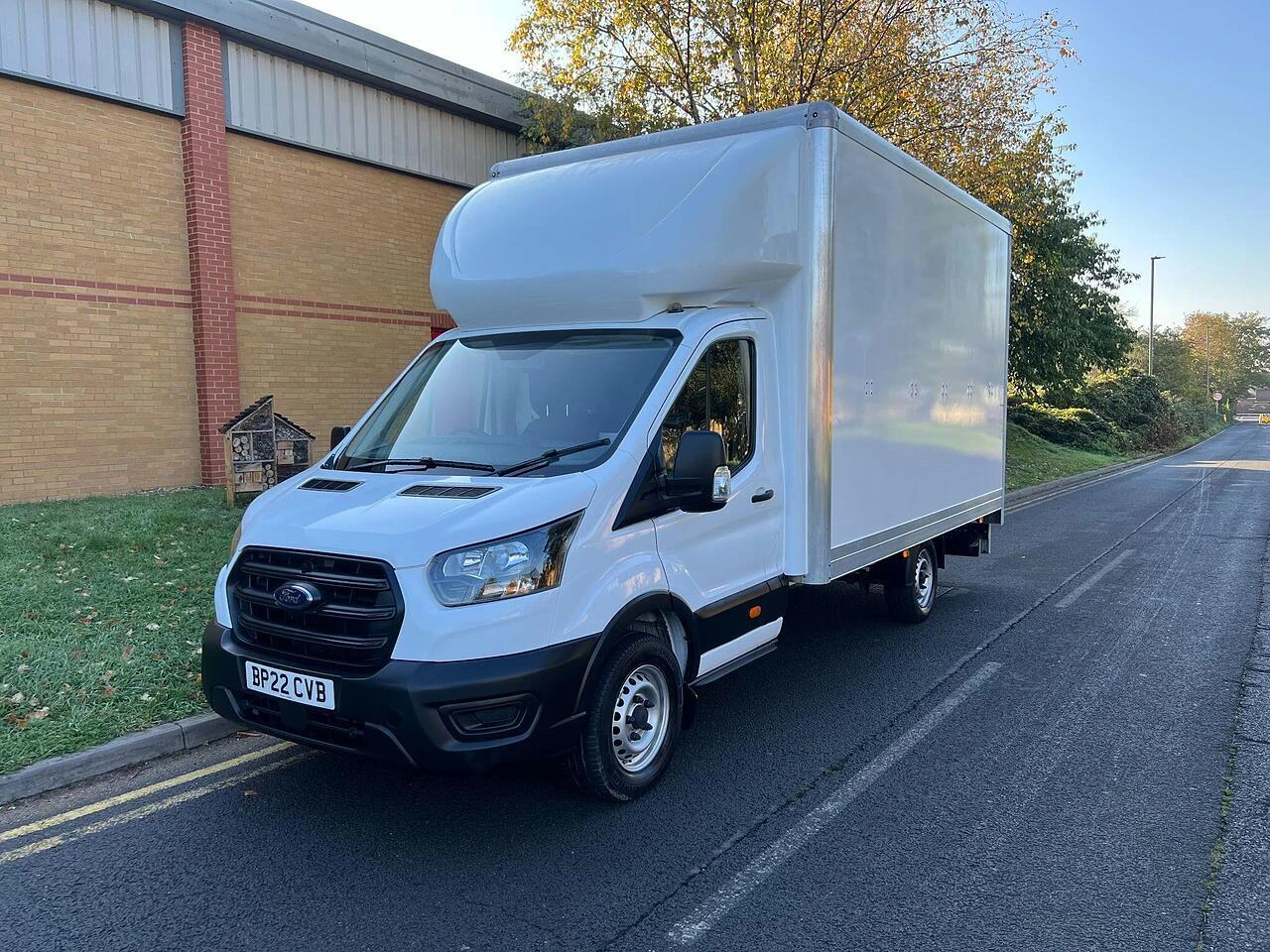 2022 Ford Transit Luton Box Van — front three-quarter view