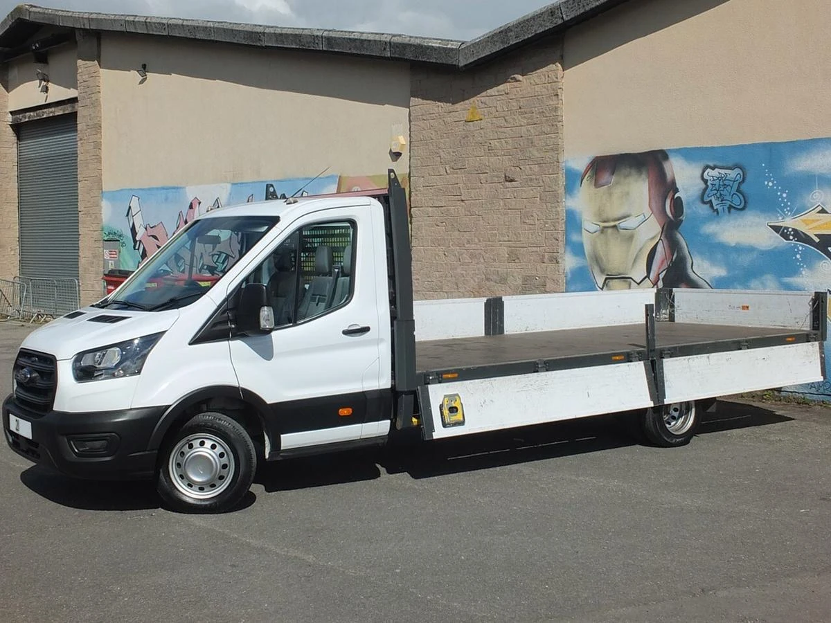 2021 Ford Transit Dropside Van — front three-quarter view