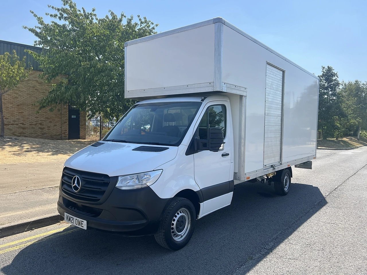 2021 Mercedes-Benz Sprinter Luton Box Van — front three-quarter view
