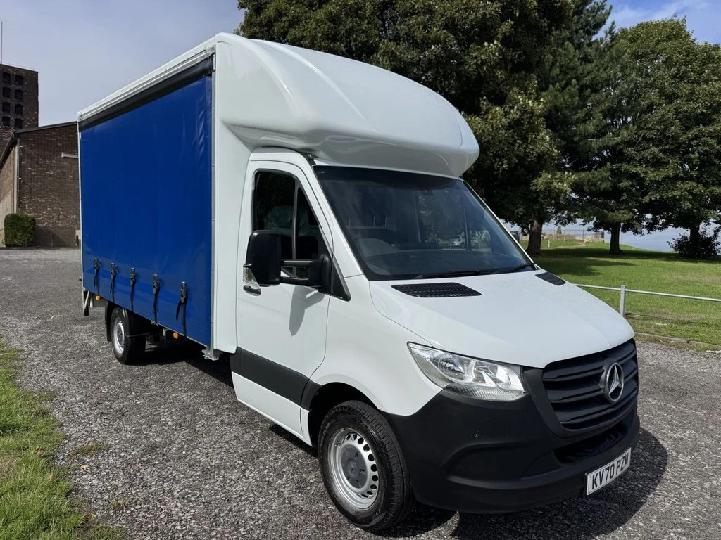 2020 Mercedes-Benz Sprinter CurtainSider Van — front three-quarter view