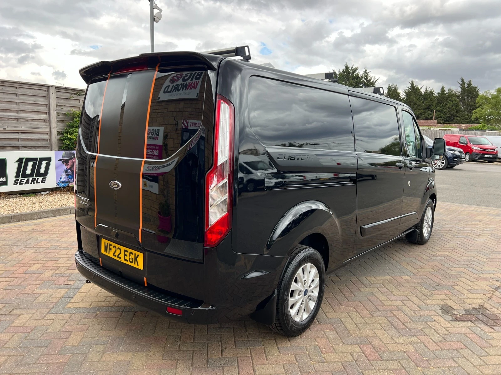 2022 Ford Transit Custom Panel Van — rear three-quarter view