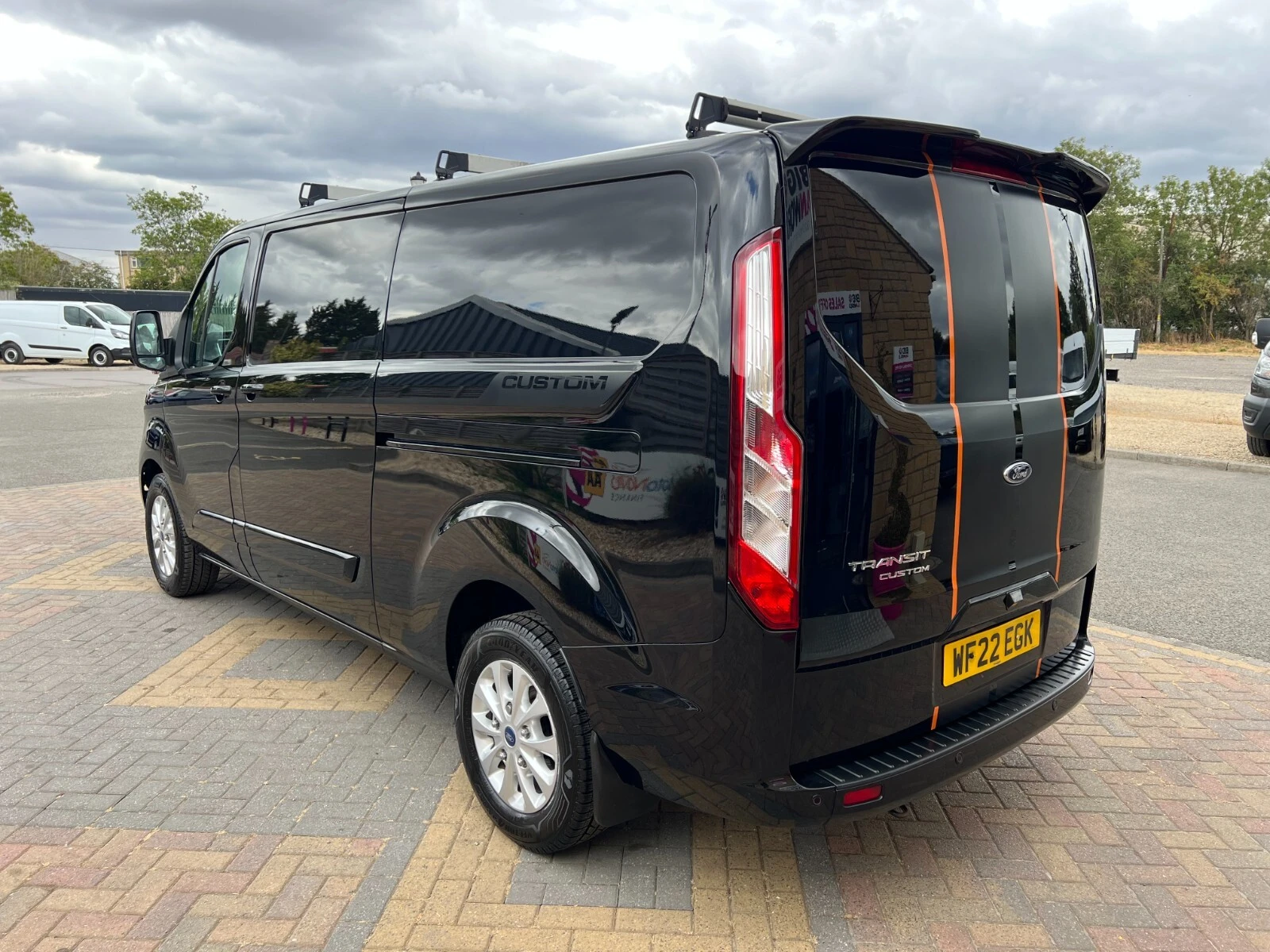 2022 Ford Transit Custom Panel Van — rear three-quarter view