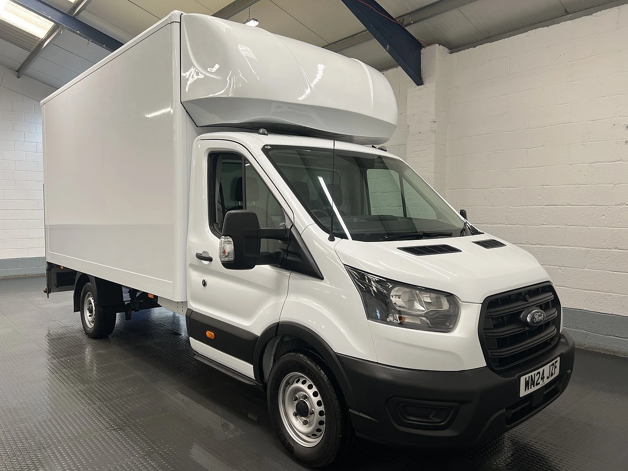 2024 Ford Transit Luton Box Van — front three-quarter view