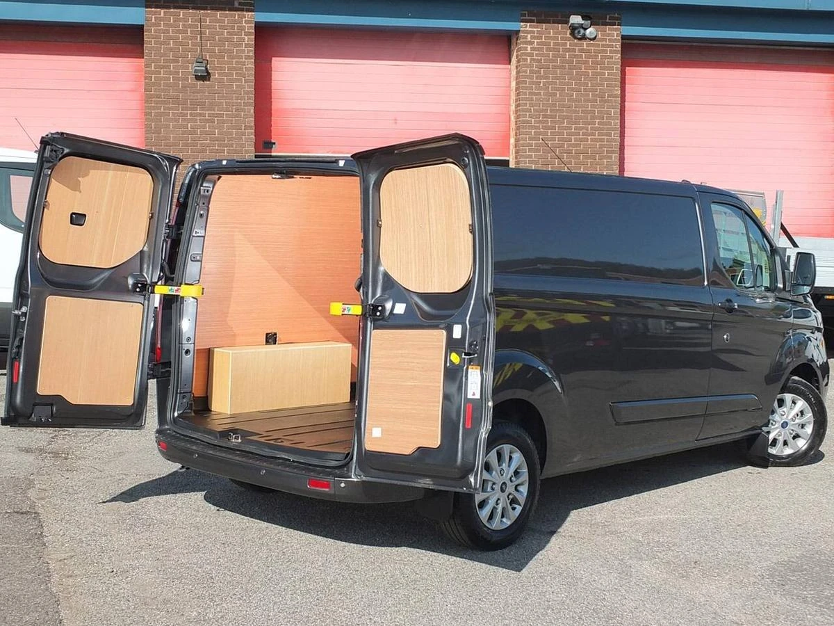 2023 Ford Transit Custom Panel Van — rear three-quarter view