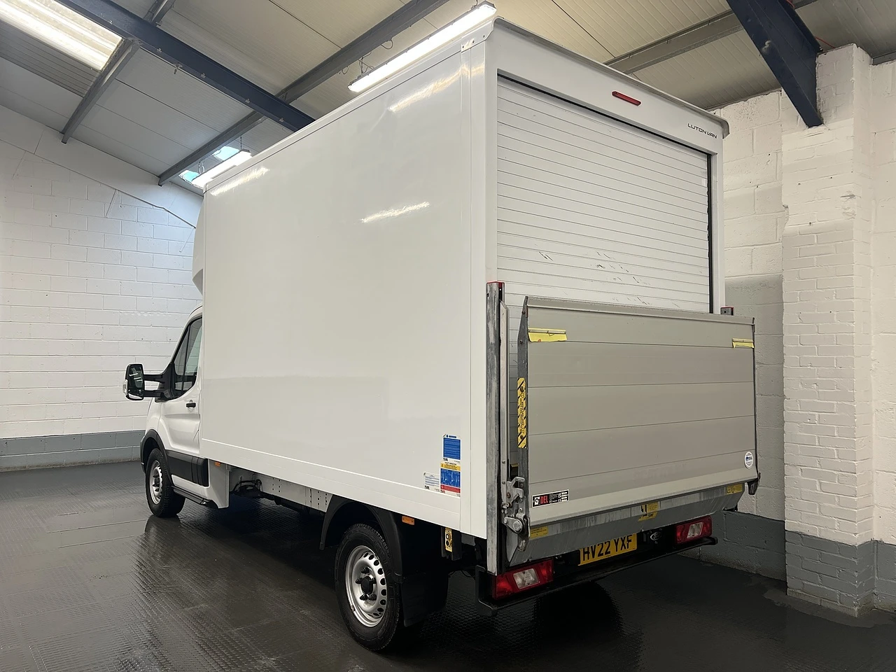 2022 Ford Transit Luton Box Van — rear three-quarter view