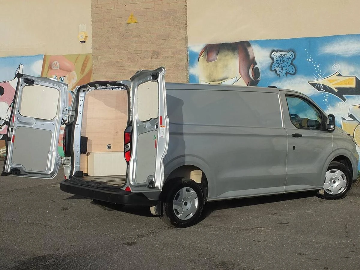 2024 Ford Transit Custom Panel Van — rear three-quarter view