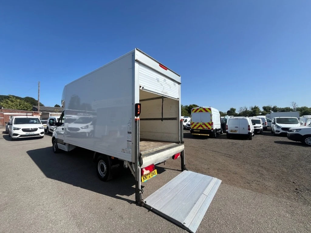 2023 Mercedes-Benz Sprinter Luton Box Van — rear three-quarter view