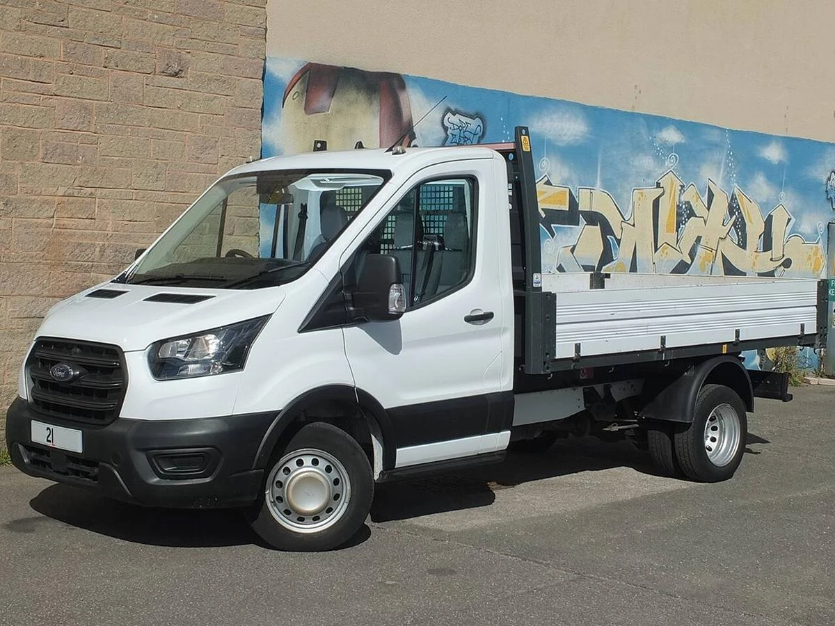 2021 Ford Transit Tipper Van — front three-quarter view