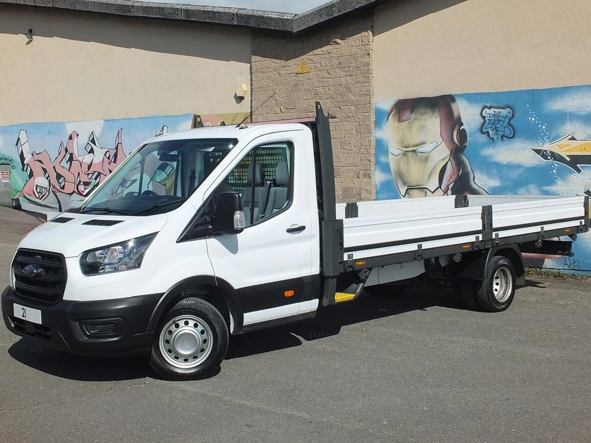 2021 Ford Transit Dropside Van — front three-quarter view