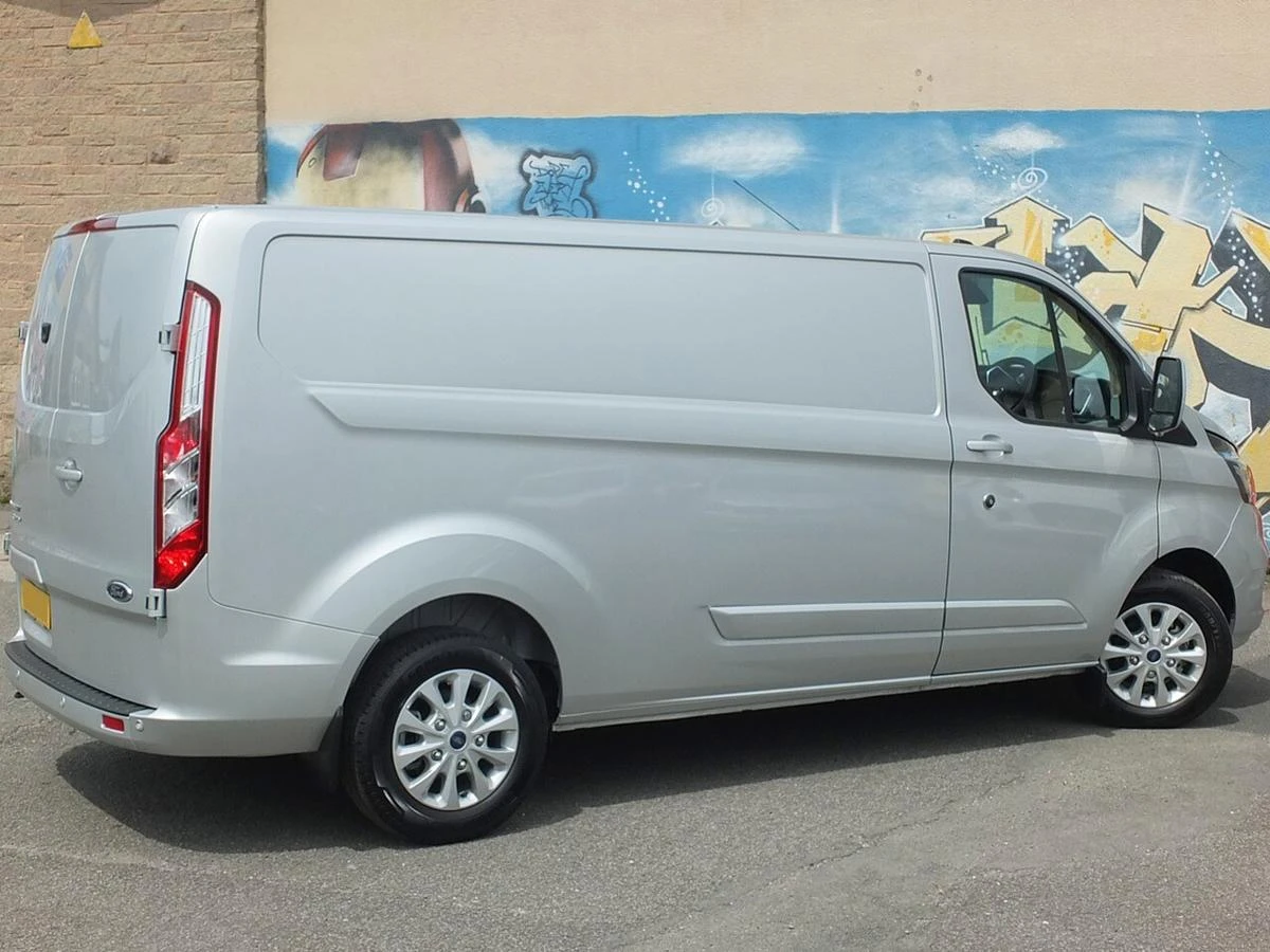 2023 Ford Transit Custom Panel Van — rear three-quarter view