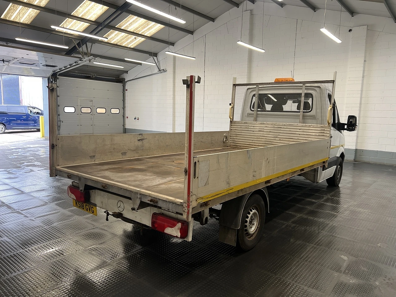 2018 Mercedes-Benz Sprinter Dropside Van — rear three-quarter view