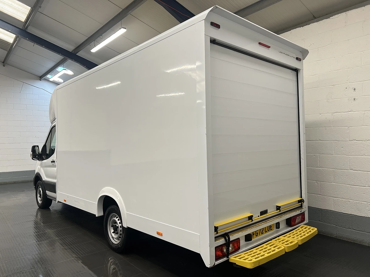 2022 Ford Transit Luton Low Loader Van — rear three-quarter view