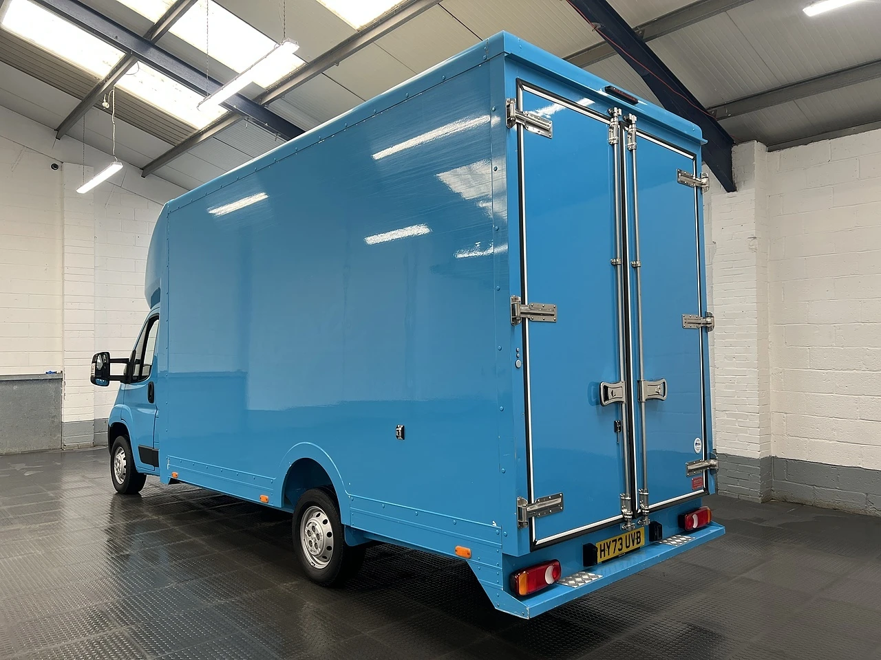2023 Peugeot Boxer Luton Low Loader Van — rear three-quarter view