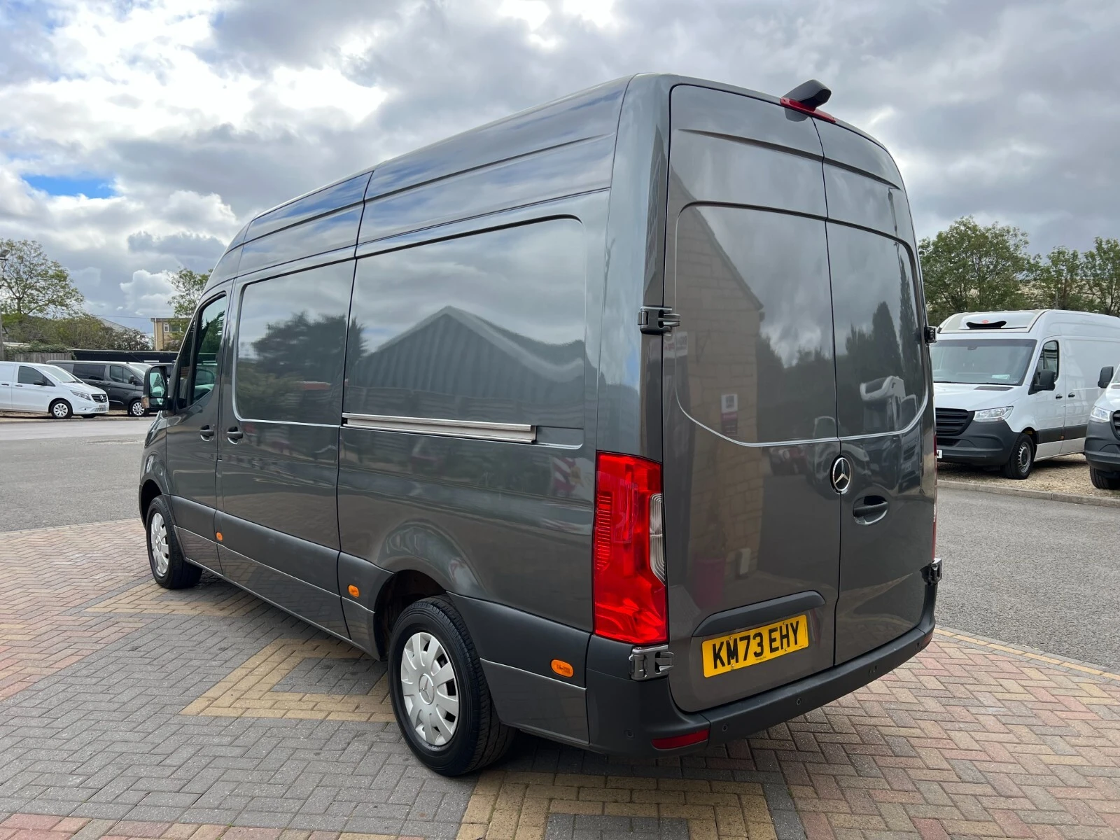 2023 Mercedes-Benz Sprinter High Roof Panel Van — rear three-quarter view