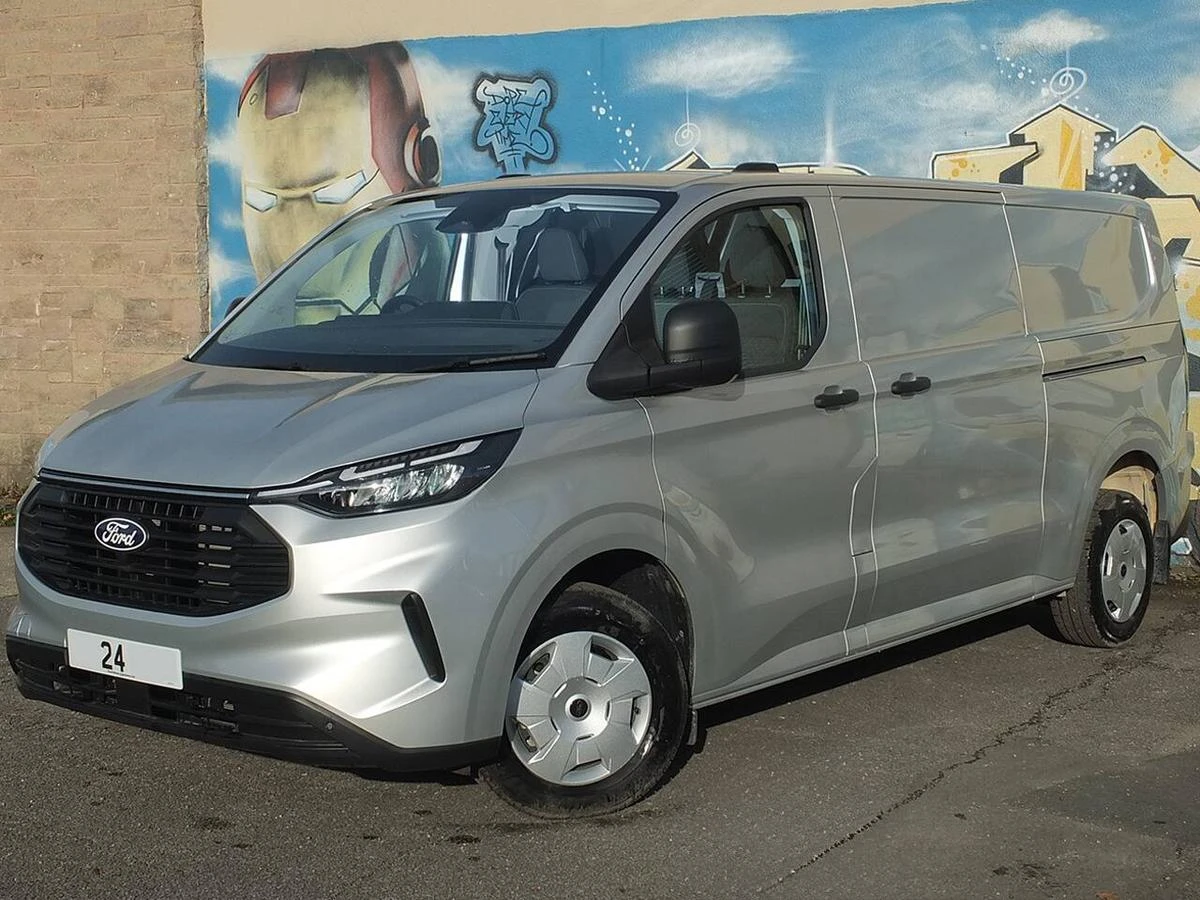 2024 Ford Transit Custom Panel Van — front three-quarter view