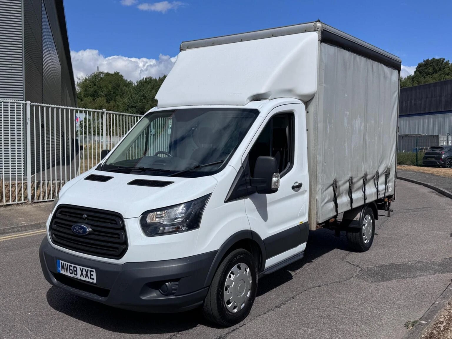 2018 Ford Transit CurtainSider Van — front three-quarter view