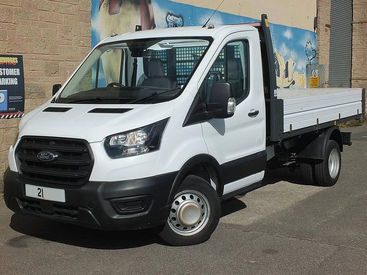 2021 Ford Transit Tipper Van — front three-quarter view