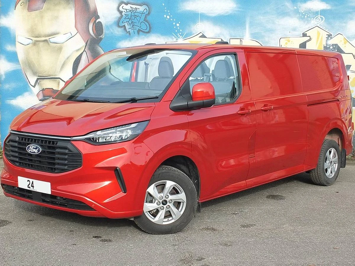 2024 Ford Transit Custom Panel Van — front three-quarter view
