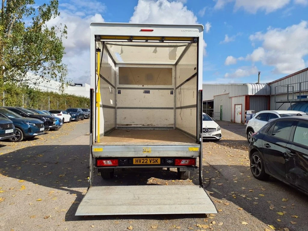 2022 Ford Transit Luton Box Van — rear view
