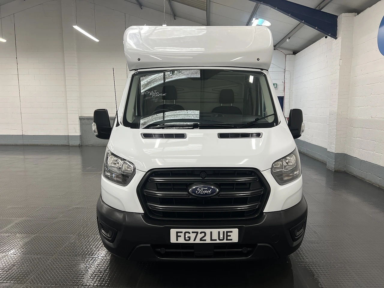 2022 Ford Transit Luton Low Loader Van — front view