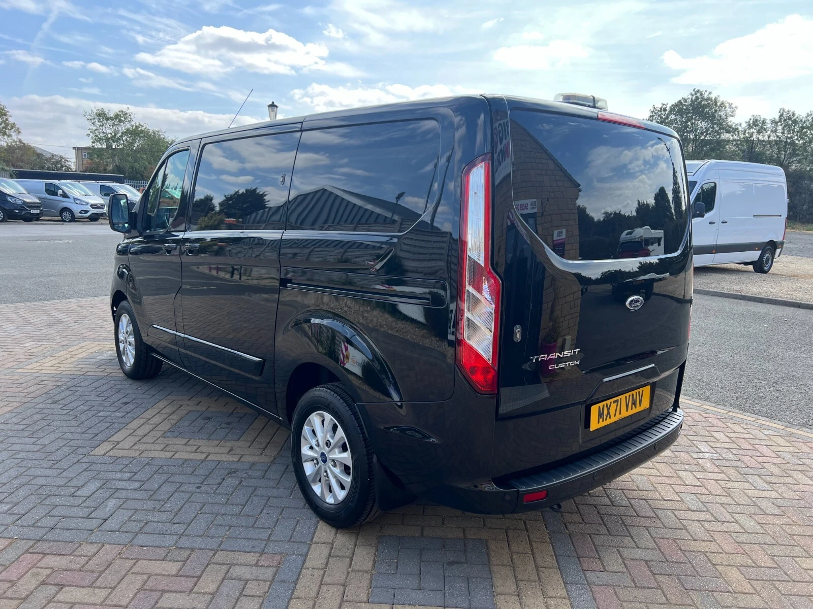 2021 Ford Transit Custom Panel Van — rear three-quarter view