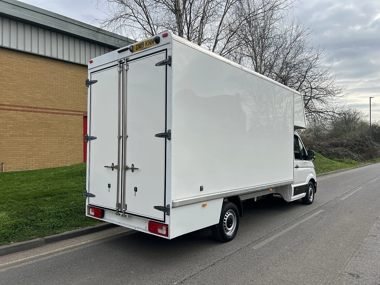 2019 Volkswagen Crafter Luton Low Loader Van — rear three-quarter view
