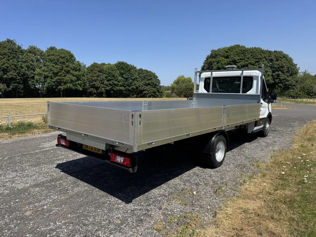 2022 Ford Transit Dropside Van — rear three-quarter view